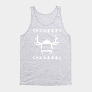 Christmas Burger Antlers - white Tank Top